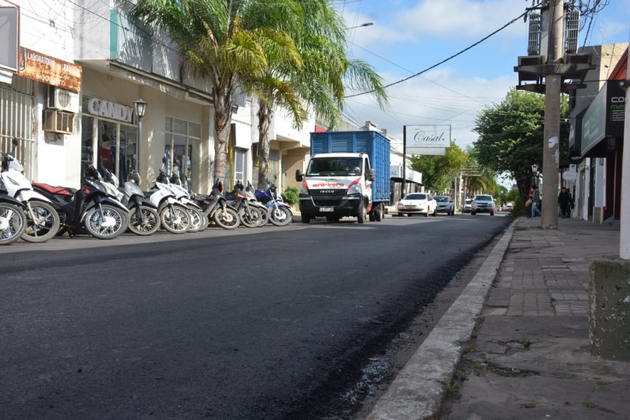 Avances en obras públicas y repavimentación de calles clave en Goya