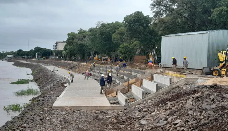 La Nueva Costanera de Goya avanza con fuerza bajo la gestión del intendente Hormaechea y el apoyo del gobernador Valdés