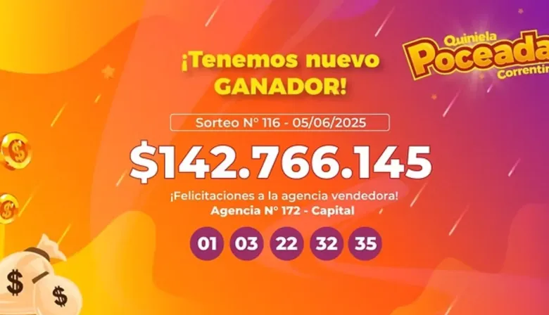 La Quiniela Poceada Correntina otra vez tiene un nuevo ganador millonario