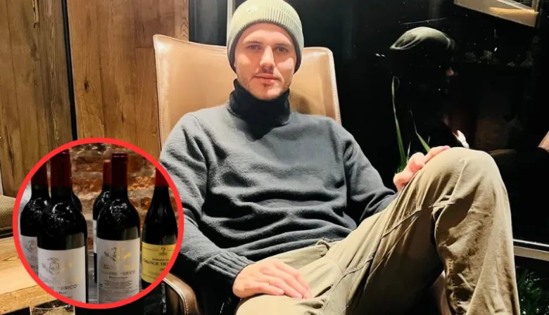 Mauro Icardi mostró su lujosa cava de vinos y sorprendió con los precios exorbitantes de su colección