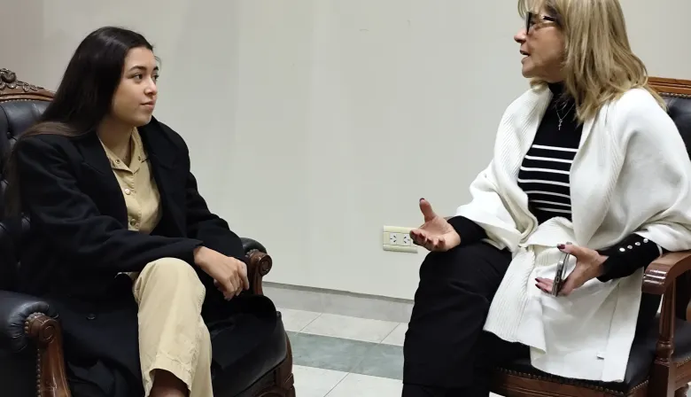 Práxedes López recibió a Daniela Barrios, una de las 50 mejores estudiantes del mundo