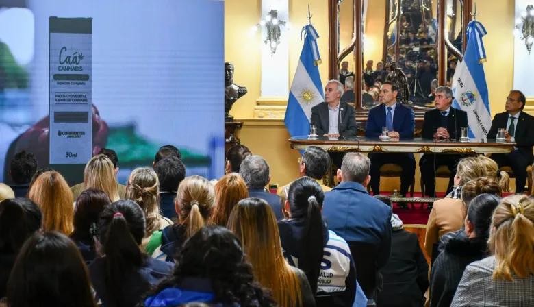 Cannabis medicinal: Valdés encabezó el lanzamiento del primer lote para brindar alternativas terapéuticas a los correntinos