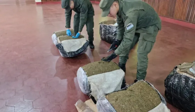 La Gendarmería secuestra 105 kilos de marihuana y cocaína enviados en encomiendas