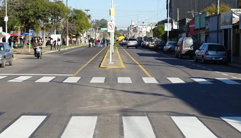 Goya: Pavimentación y señalización de la Avenida Sarmiento