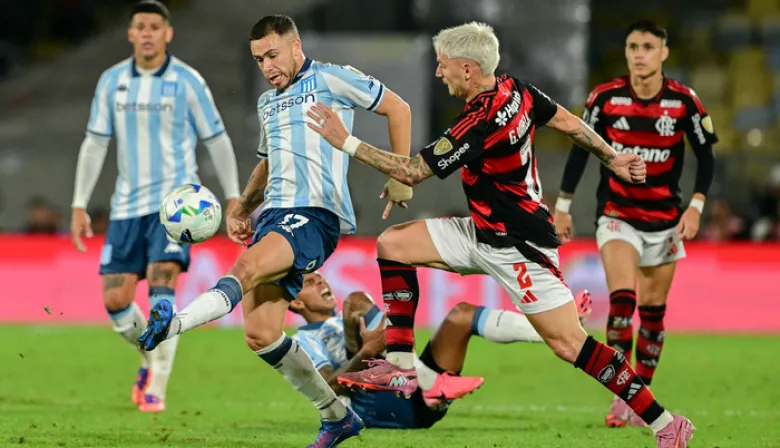 Racing perdió 1 a 0 ante Flamengo en Brasil y buscará darlo vuelta en Avellaneda