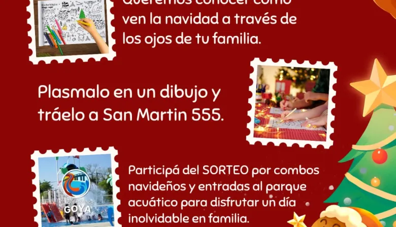 Pintando la Navidad en Familia: la Municipalidad de Goya invita a compartir creatividad y espíritu festivo