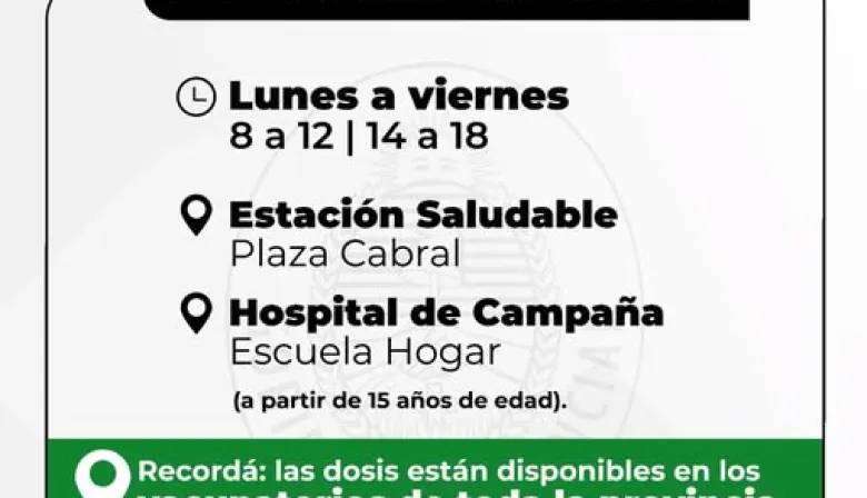 Salud Pública recomienda completar el calendario de vacunación