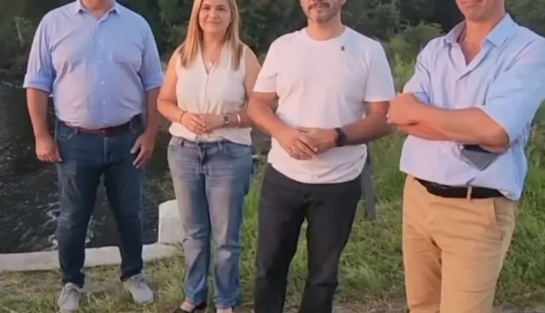 Valdés supervisó obras de limpieza de canales en Santa Ana