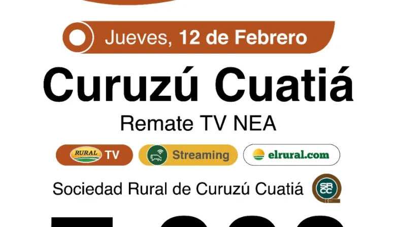 En Curuzú Cuatiá gran remate de Colombo y Magliano, jueves 12-2-26