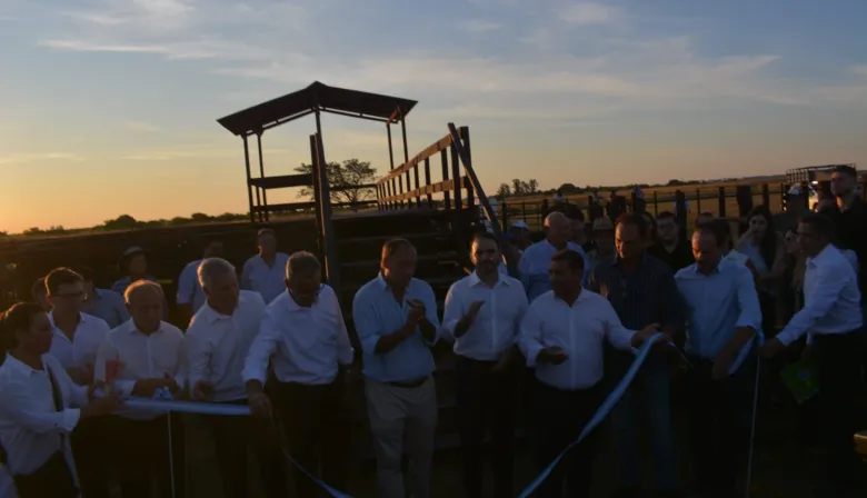 Inauguración de una obra estratégica para la producción en el departamento Lavalle