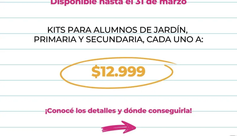 Descuentos en la compra de útiles, impulsan el inicio del ciclo escolar para los correntinos
