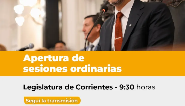 El gobernador Juan Pablo Valdés dará su primer discurso ante la Asamblea Legislativa en una Apertura de sesiones ordinarias
