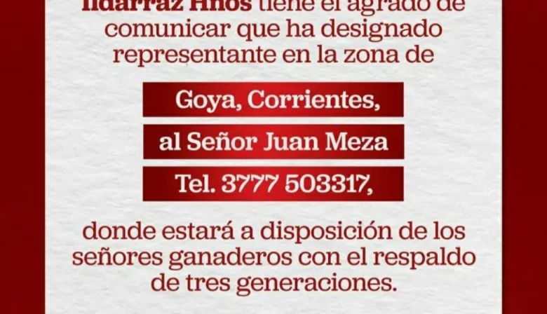 Ildarraz Hermanos, representante en Goya, Juan Mesa