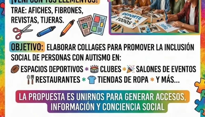 Goya: Invitan a taller práctico sobre autismo para promover la inclusión social
