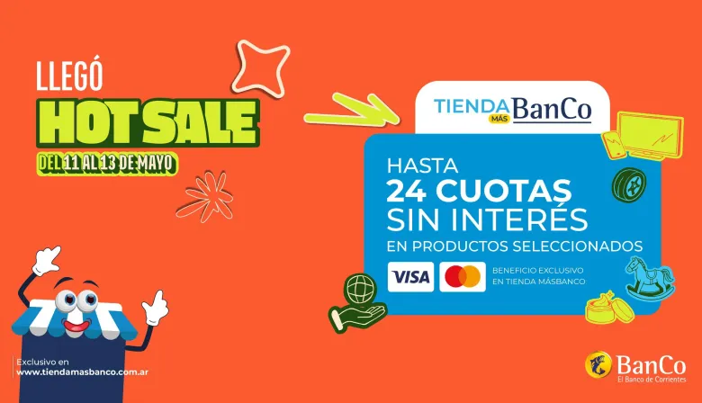 Llegó el Hot Sale a Tienda Más BanCo: hasta 24 cuotas sin interés y sorteos imperdibles