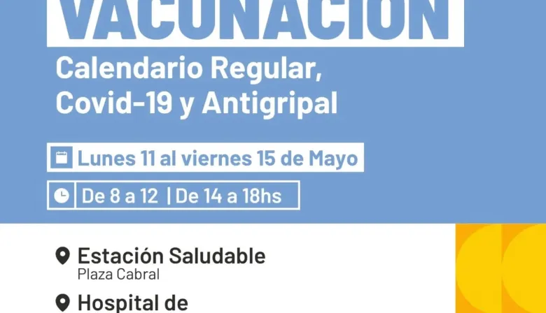 El Gobierno provincial recomienda completar el calendario de vacunación y antigripal para grupos de riesgo