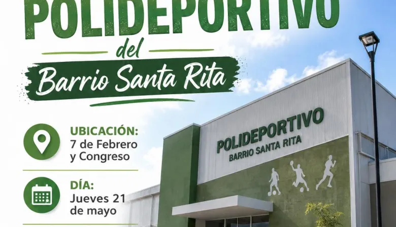 Goya: Inauguración nuevo polideportivo barrio Santa Rita