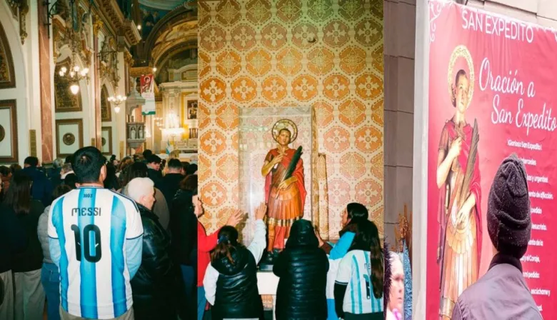 Una multitud se acercó a la iglesia de San Expedito para pedir por la Selección Argentina a horas de la final del Mundial 2026: “Hay que bendecir todo”