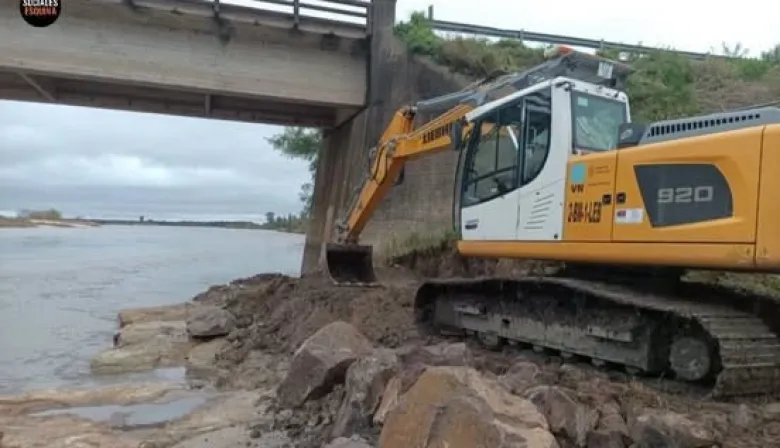 Refuerzan el puente Santa Rosa con obras preventivas ante un posible impacto de El Niño