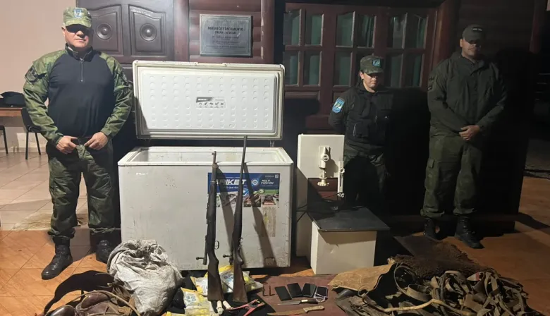 Siete allanamientos contra el abigeato: secuestran armas, celulares, carne y dejan al descubierto una presunta banda de cuatreros