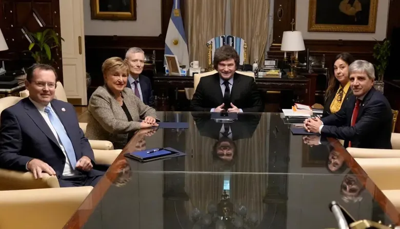 Kristalina Georgieva presenció la reunión de Gabinete en Casa Rosada y se reunió con Javier Milei