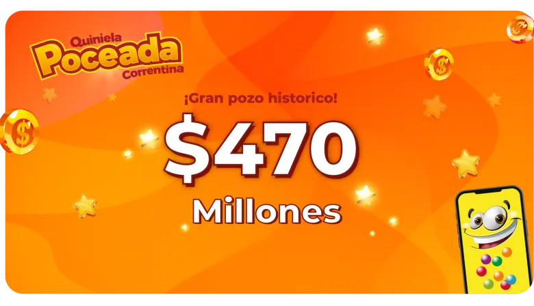 La Quiniela Poceada Correntina pone en juego un récord histórico: $470 millones este jueves