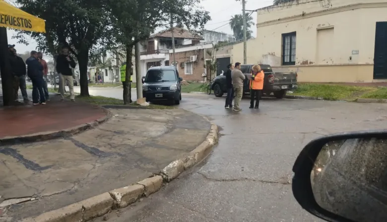Esquina: accidente en San Martín y Mancini dejó daños materiales