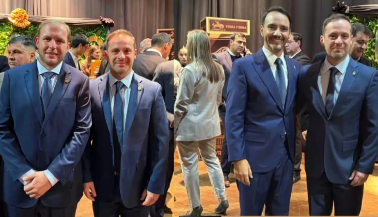 Olivetti acompañó a Ituzaingó en su aniversario y compartió el festejo junto a Valdés