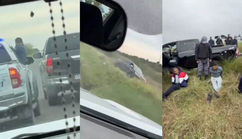 Dos camionetas escaparon de un control, se tirotearon con la policía y hay cuatro detenidos