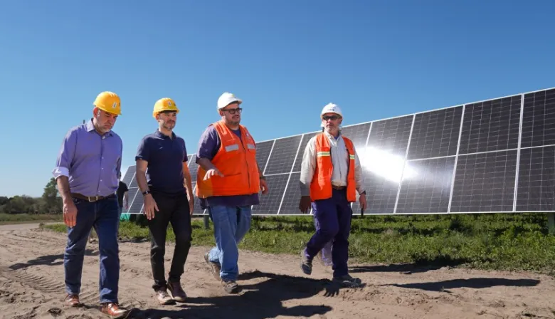 Valdés confirmó que el parque solar de Santa Catalina ya supera el 60% de avance