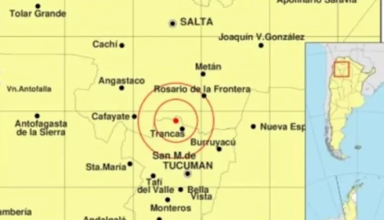 Tembló fuerte en Tucumán: un sismo de magnitud 5 sacudió el norte y se sintió en otras provincias