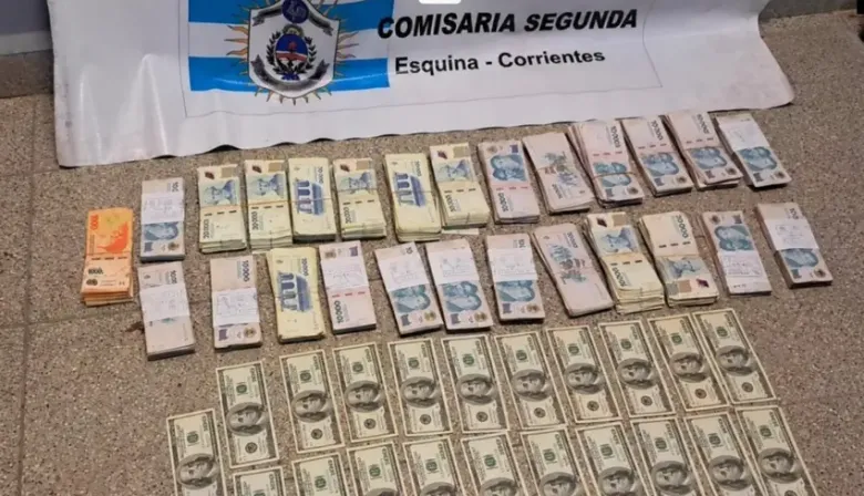 Un robo entre familiares sacudió a Esquina: recuperaron pesos y dólares y hay un detenido
