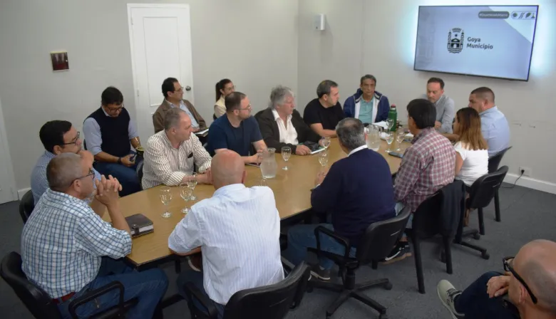Reunión del Comité Operativo de Emergencia de Goya ante la creciente del río