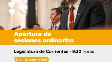 El gobernador Juan Pablo Valdés dará su primer discurso ante la Asamblea Legislativa en una Apertura de sesiones ordinarias