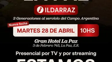Gran Remate de Ildarraz en La Paz martes 28 de abril