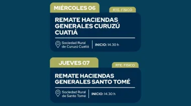 La agenda de remates de Reggi & CIA S.R.L -  Mayo 2026