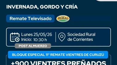 25 de mayo: Gran remate nacionales de razas de Reggi