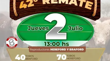 2 de julio, Ildarraz Hnos y Estancia Buena Esperanza remate anual