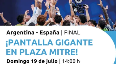 Goya se une para alentar a la Selección Argentina: instalarán una pantalla gigante en Plaza Mitre para la final del Mundial