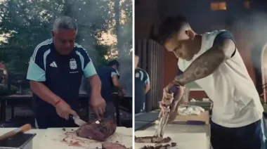 Risas, música y foto grupal: así fue el último asado de la Selección Argentina antes de la final contra España