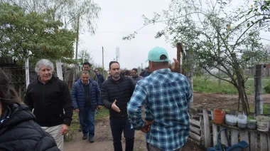 Prevención ante El Niño: Hormaechea supervisó trabajos en el barrio Los Chacales