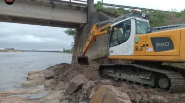 Refuerzan el puente Santa Rosa con obras preventivas ante un posible impacto de El Niño
