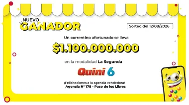Un correntino se convirtió en millonario con el Quini 6: ganó más de $1.100 millones