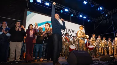 Juan Pablo Valdés estuvo en Yapeyú para homenajear a José de San Martín