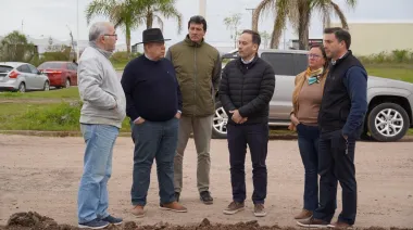 Inician pavimentación de calle de acceso al Parque Industrial de Goya