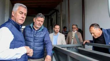 Olivetti recibió al ministro de Producción y mostró los avances del Matadero Municipal de Esquina