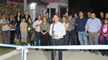 Goya: Nueva cuadra de pavimento se inauguró en barrio Mariano Moreno