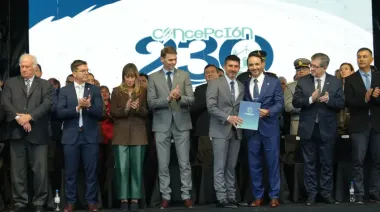En el 230° aniversario de Concepción del Yaguareté Corá , Juan Pablo Valdés anunció nuevas viviendas y obras clave