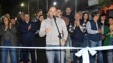 Goya: Vecinos de calle Chile disfrutan de nueva cuadra pavimentada