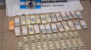 Un robo entre familiares sacudió a Esquina: recuperaron pesos y dólares y hay un detenido